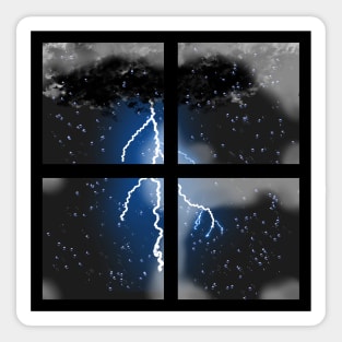 Storm Outside Window Sticker